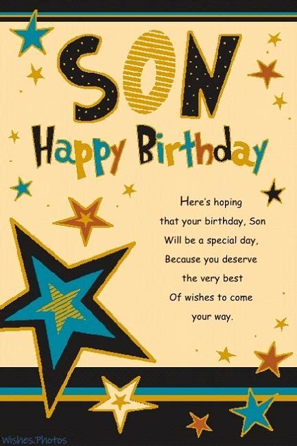 happy birthday son greeting cards